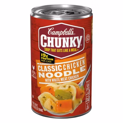 Chunky Classic Chicken Noodle Soup, 18.6 oz can