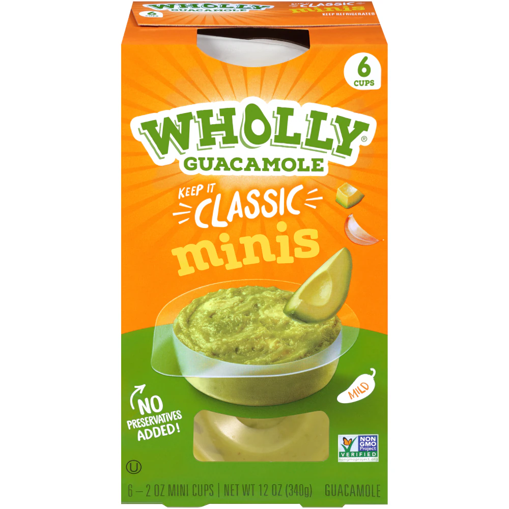 Wholly Guacamole Minis, Classic, 12oz, 6-pk